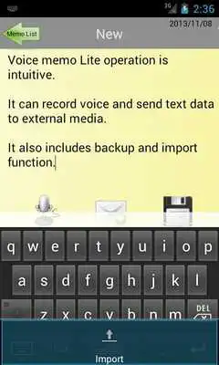 Play Voice memo Lite