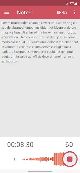 Play Voice Noter - Speech To Text as an online game Voice Noter - Speech To Text with UptoPlay