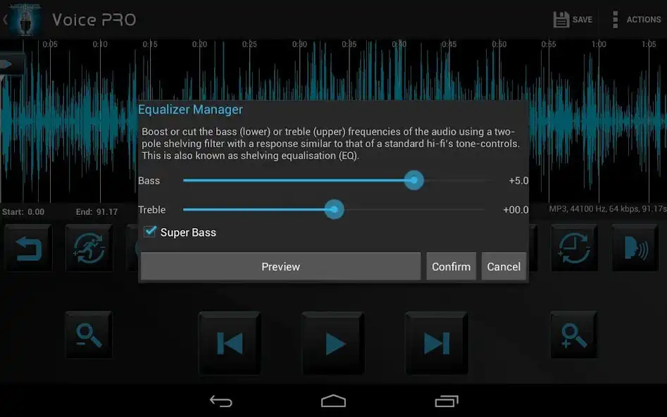 Play Voice PRO - HQ Audio Editor as an online game Voice PRO - HQ Audio Editor with UptoPlay