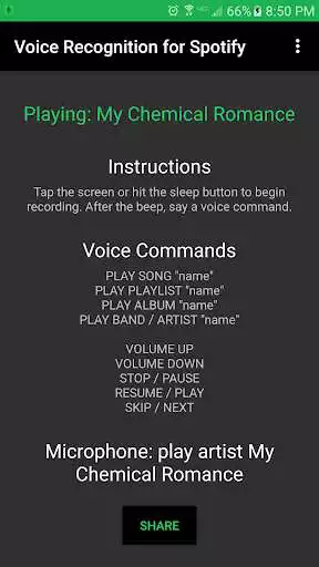 Play Voice Recognition for Spotify