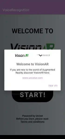 Play Voice Recognition VisionAR as an online game Voice Recognition VisionAR with UptoPlay