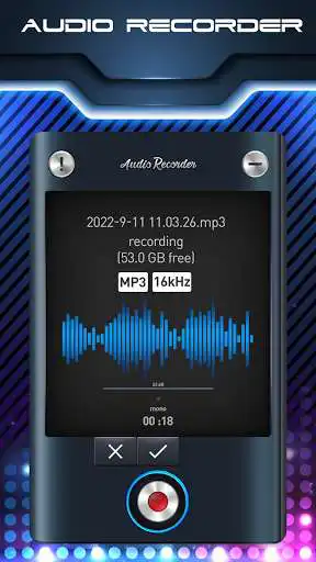 Play Voice-Recorder (Lite) as an online game Voice-Recorder (Lite) with UptoPlay