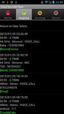 Play Voice Recorder Note