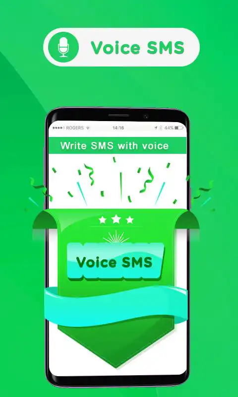 Play Voice SMS Messenger: write sms by voice