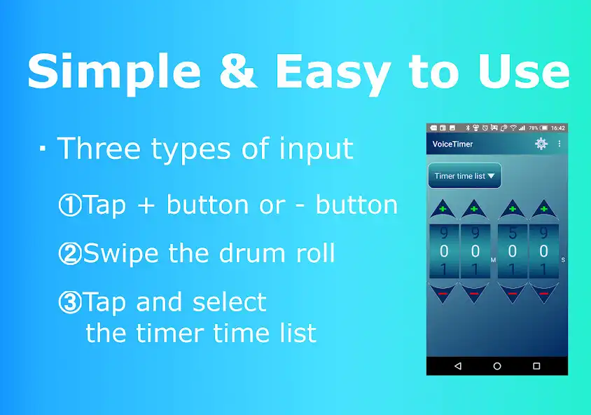 Play VoiceTimer (free kitchen timer)  and enjoy VoiceTimer (free kitchen timer) with UptoPlay