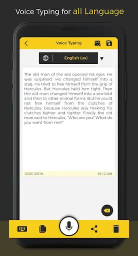 Play Voice Typing For all Language as an online game Voice Typing For all Language with UptoPlay