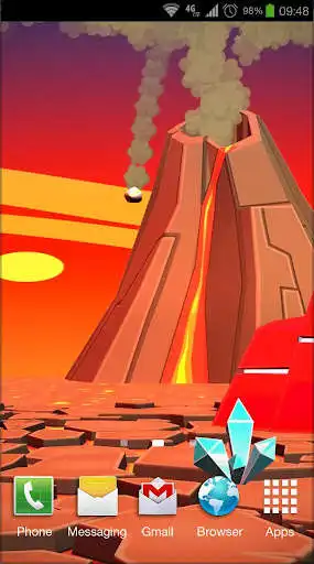 Play Volcano 3D Live Wallpaper as an online game Volcano 3D Live Wallpaper with UptoPlay