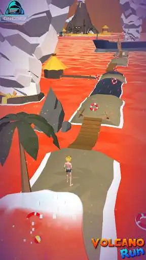 Play Volcano Run Larva Escape as an online game Volcano Run Larva Escape with UptoPlay