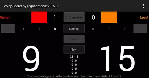 Play Voley Marcador