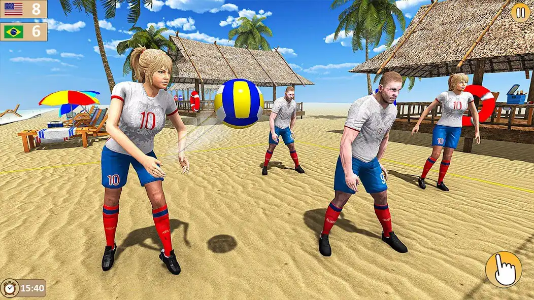 Play Volleyball 3D Champions Games as an online game Volleyball 3D Champions Games with UptoPlay