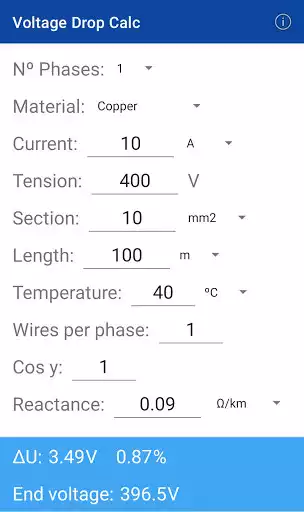 Play Voltage Drop Calculator  and enjoy Voltage Drop Calculator with UptoPlay