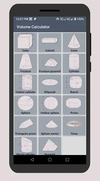 Play Volume calculator-3D Shapes, geometry calculator  and enjoy Volume calculator-3D Shapes, geometry calculator with UptoPlay