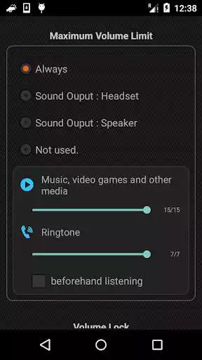 Play Volume Limiter, Volume Lock (Limit  Lock)  and enjoy Volume Limiter, Volume Lock (Limit  Lock) with UptoPlay