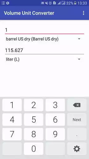 Play Volume Unit Converter:barrel bushel liter gallon as an online game Volume Unit Converter:barrel bushel liter gallon with UptoPlay
