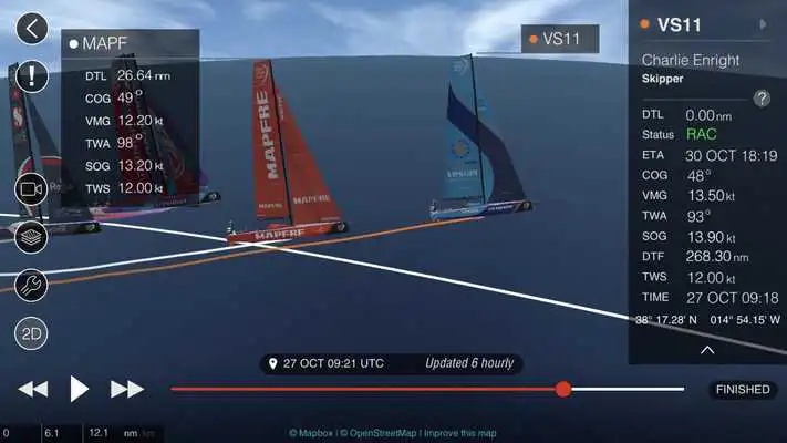 Play Volvo Ocean Race - 3D Tracker