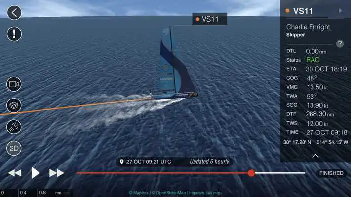 Play Volvo Ocean Race - 3D Tracker
