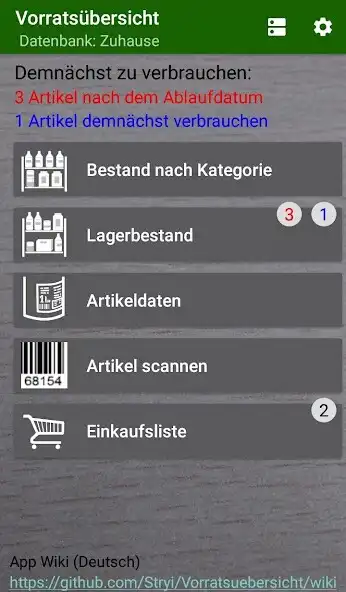 Play Vorratsübersicht  and enjoy Vorratsübersicht with UptoPlay