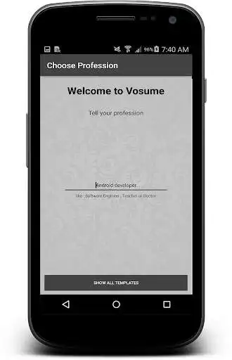 Play Vosume (Cv Maker) as an online game Vosume (Cv Maker) with UptoPlay