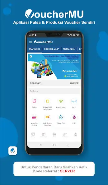 Play voucherMU : Aplikasi Pulsa  and enjoy voucherMU : Aplikasi Pulsa with UptoPlay