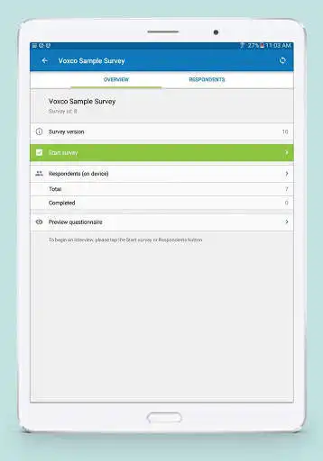 Play APK Voxco Mobile Offline  and enjoy Voxco Mobile Offline with UptoPlay com.voxco.VoxcoMobileOffline