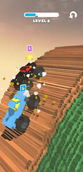Play Voxel Climb Racing - Hills as an online game Voxel Climb Racing - Hills with UptoPlay
