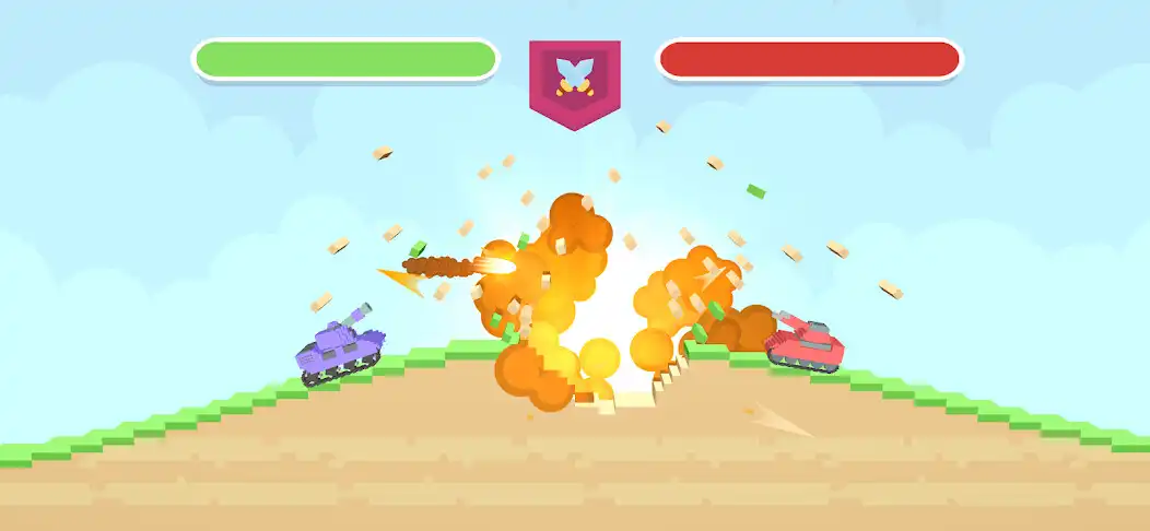 Play Voxel Tank Hero - Battle Games  and enjoy Voxel Tank Hero - Battle Games with UptoPlay