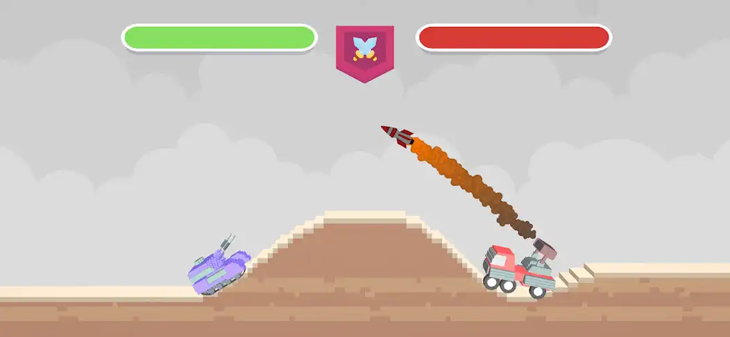 Play Voxel Tank Hero - Battle Games as an online game Voxel Tank Hero - Battle Games with UptoPlay
