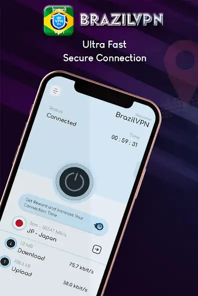 Play VPN Brazil - get Brazil ip VPN  and enjoy VPN Brazil - get Brazil ip VPN with UptoPlay