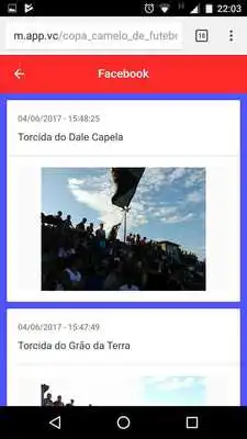 Play VR4L - Copa Camelo de Futebol Amador