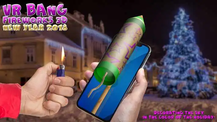 Play VR Bang Fireworks 3D New Year 2018