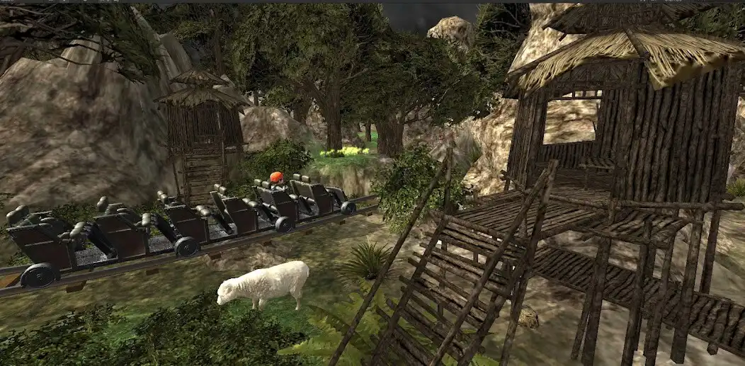 Play VR Forest Roller Coaster Game as an online game VR Forest Roller Coaster Game with UptoPlay