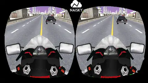 Play VR Highway Traffic Bike Racer as an online game VR Highway Traffic Bike Racer with UptoPlay