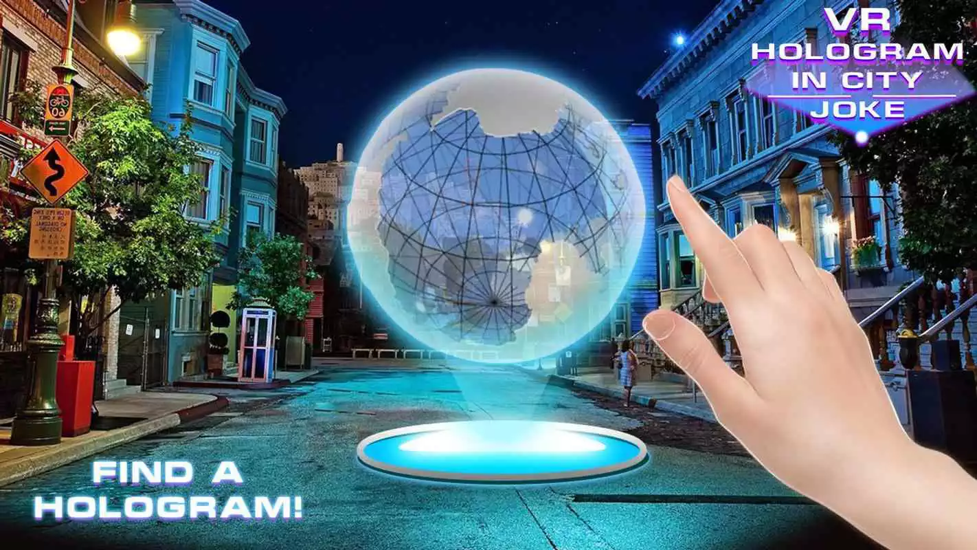Play VR Hologram in City Joke