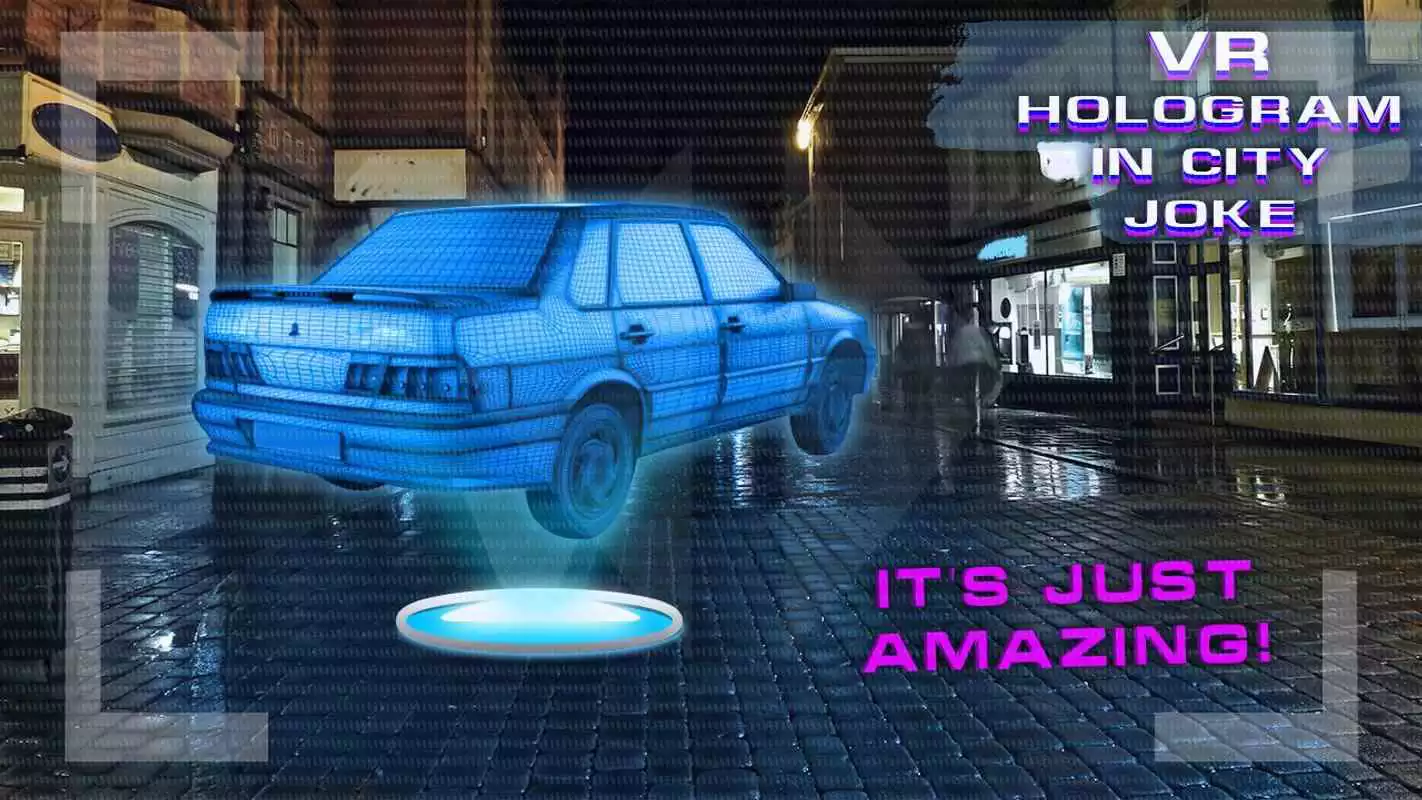 Play VR Hologram in City Joke