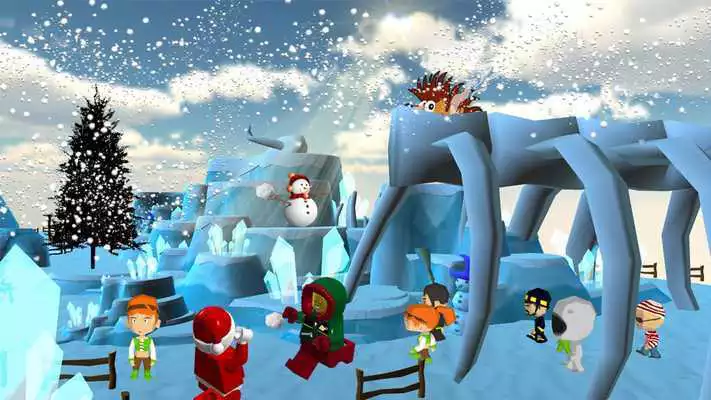Play VR Snowball Attack