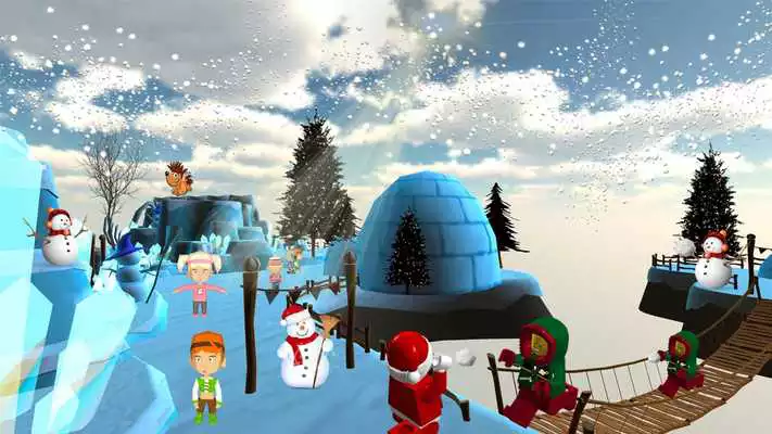 Play VR Snowball Attack