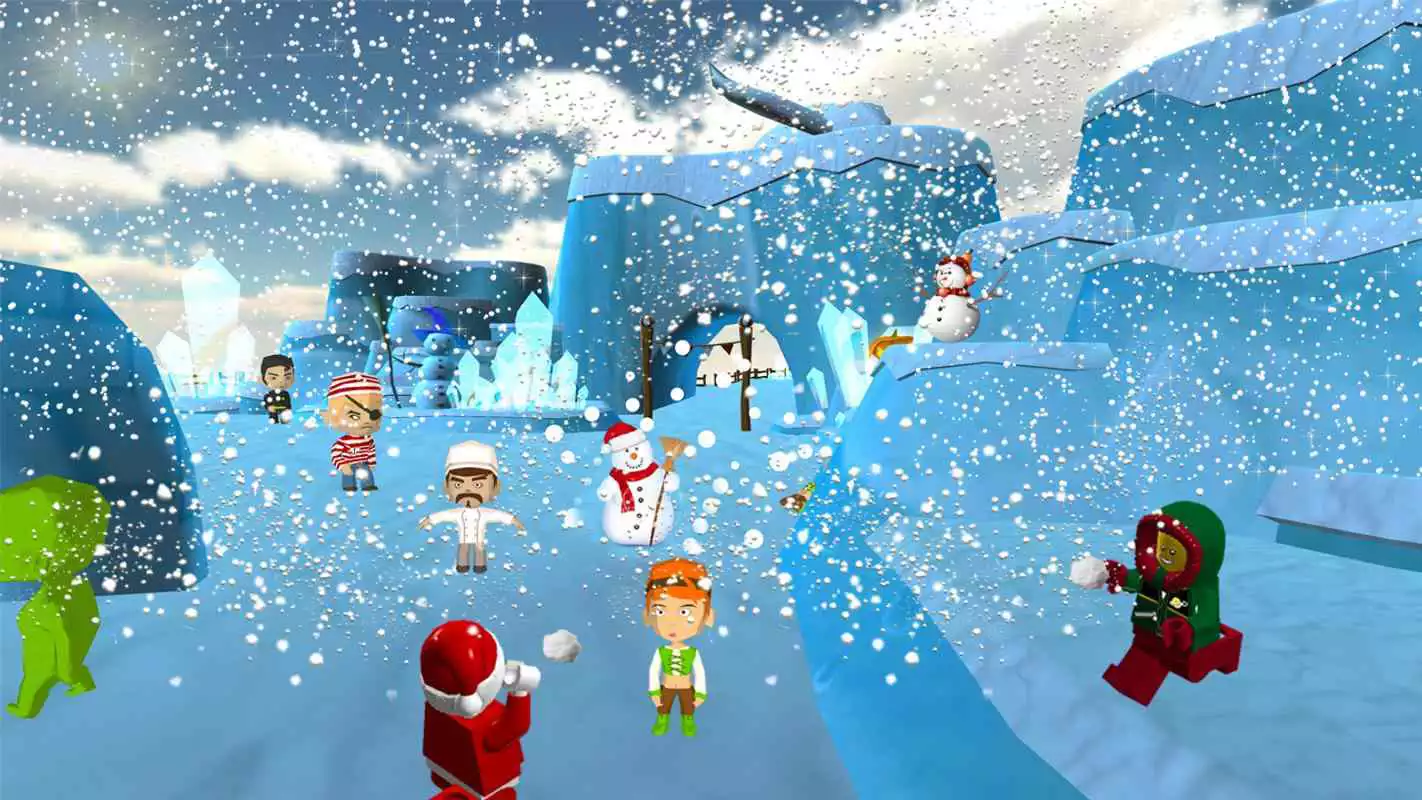 Play VR Snowball Attack