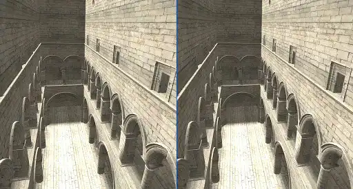 Play VR Sponza exploration as an online game VR Sponza exploration with UptoPlay