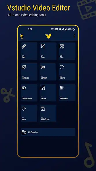 Play Vstudio: Video to audio converter  and enjoy Vstudio: Video to audio converter with UptoPlay