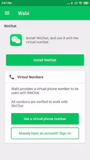 Play Wabi - Virtual Number for WeChat  and enjoy Wabi - Virtual Number for WeChat with UptoPlay