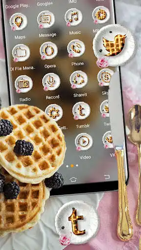 Play Waffles Breakfast Theme as an online game Waffles Breakfast Theme with UptoPlay