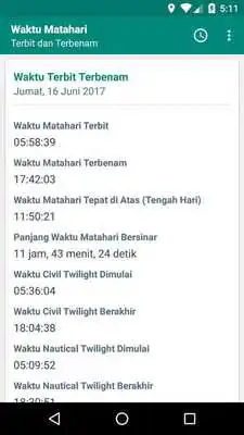 Play Waktu Terbit Terbenam Matahari