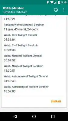 Play Waktu Terbit Terbenam Matahari