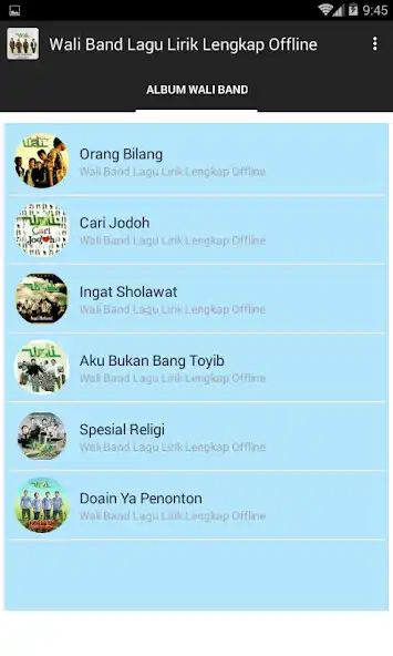 Play Wali Band Lagu Lirik Lengkap Offline as an online game Wali Band Lagu Lirik Lengkap Offline with UptoPlay