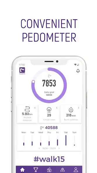 Play #walk15 – Useful Steps App  and enjoy #walk15 – Useful Steps App with UptoPlay