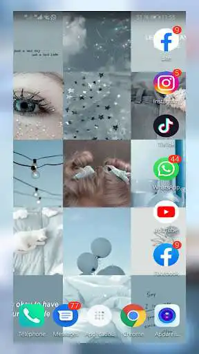 Play Wallpapers Aesthetic Blue as an online game Wallpapers Aesthetic Blue with UptoPlay