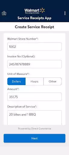 Play Walmart - Service Receipts as an online game Walmart - Service Receipts with UptoPlay