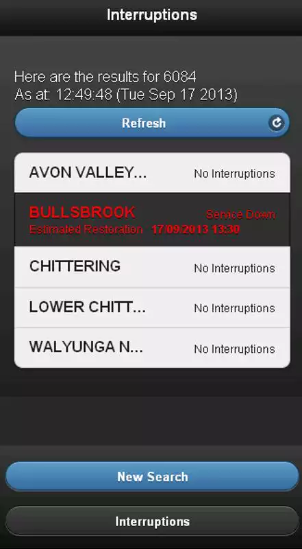 Play WAPI - WA Power Interruptions