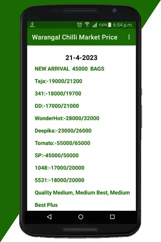 Play Warangal Chilli Market Price as an online game Warangal Chilli Market Price with UptoPlay