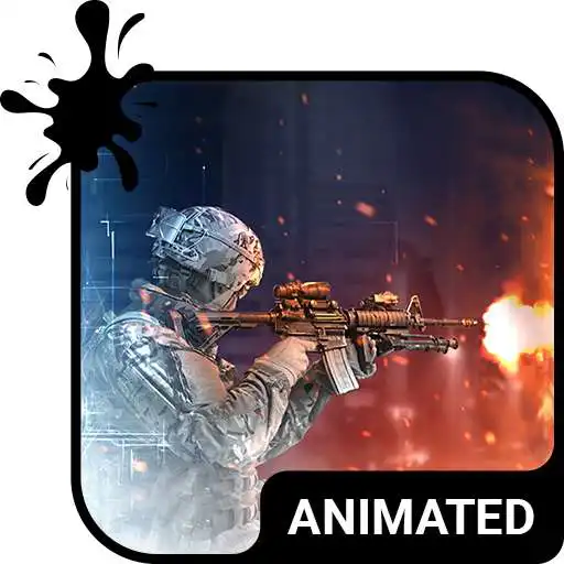 Play Warfare Animated Keyboard + Live Wallpaper APK